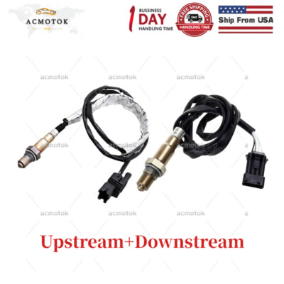 2Pcs O2 Oxygen Sensor Front & Rear For Volvo S60 S80 V70 XC70 XC90 2.4L 2.5L