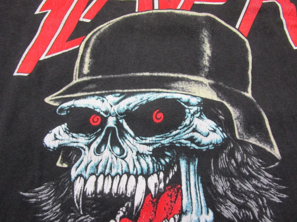 Vintage Slayer Band T Shirt (XL) Slaytanic Wehrmacht Graphic 1992 Re-Release - Image 4 of 4