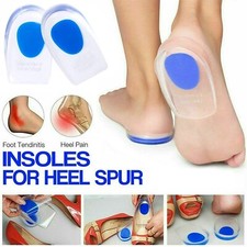 Silicone Gel feet Cushion Foot Heel Cup Elastic Care Half Insole Shoe Pad