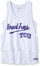 NCAA by Outerstuff NCAA Tcu Horned Frogs Juniors "Double Tier" Layered Tank, ...