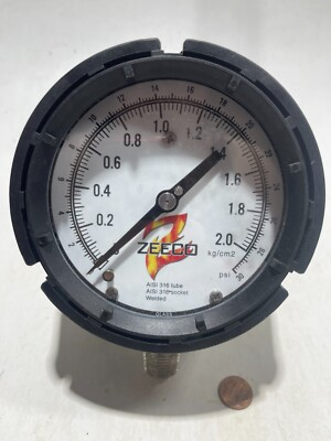 #ad Zeeco Pressure Gauge 30 PSI 2.0 Kg cm2 $64.99