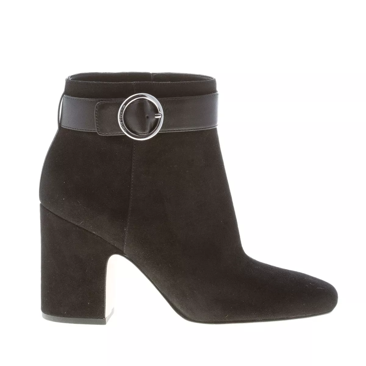 MICHAEL KORS women shoes Alana black suede ankle boot with zip fastening