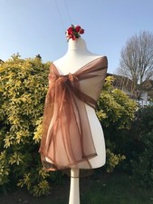 COPPER, Wedding, Bridesmaid, Prom, Party Stole, Wrap UK