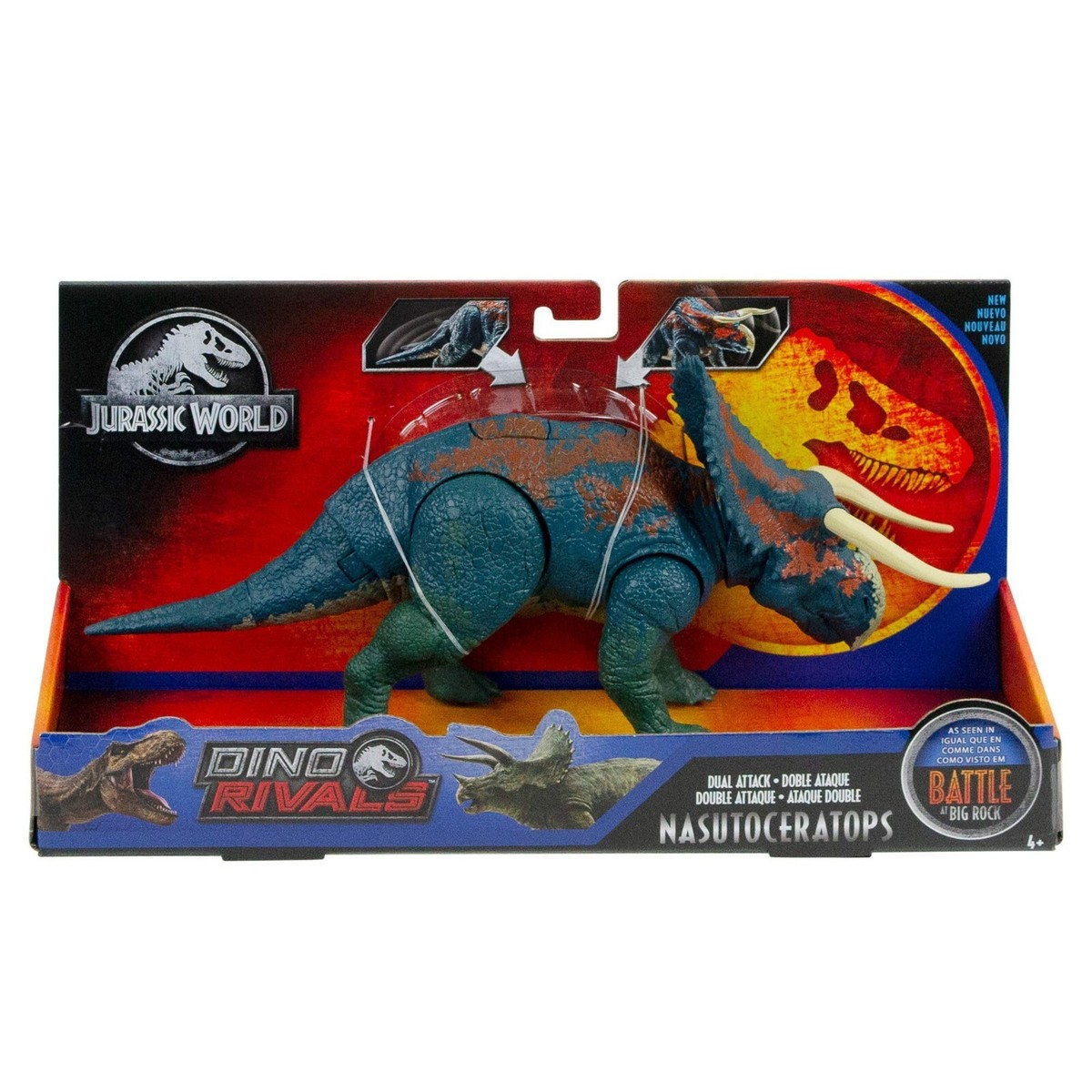 NASUTOCERATOPS - Jurassic World Park Dino Rivals Dual Attack