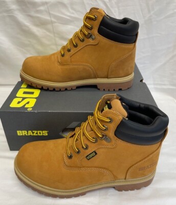 Men’s Brazos waterproof brown leather work boots Sz 10.5 Brazos Men main image 4