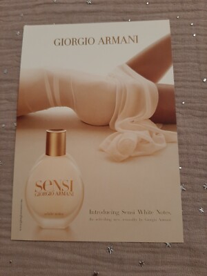 Carte Parfumée Perfume Card Armani Sensi UK