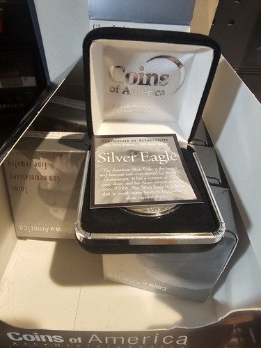 2003 Proof American Eagle - One Ounce .999 Fine Bullion Silver Coin w/Case & Ce - Picture 4 of 7