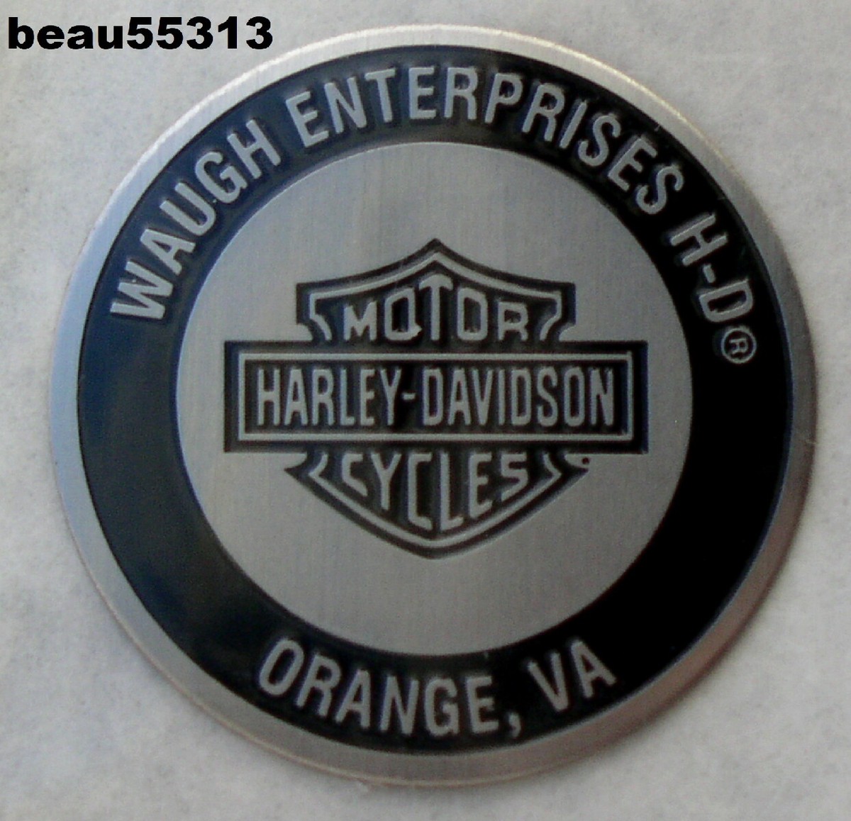 ⭐WAUGH ENTERPRISES ORANGE VIRGINIA HARLEY DAVIDSON DEALER OIL