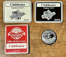WORLD SERIES CLUBHOUSE TICKET BADGE 1988 L.A. DODGERS KIRK GIBSON HOME RUN LOT 4