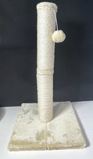 Frisco 21-in Cat Scratching Post with Toy Cream Color Chewy inc