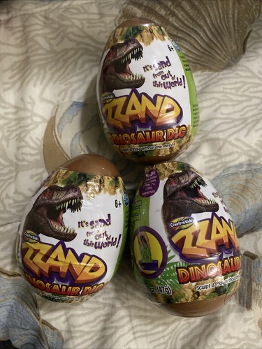 zzand dinosauro scavo uovo set 3 nuovo - Foto 2 di 6