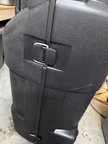 Golf Guard Hard Shell Travel Case TSA Approved 3 Buckles Lockable Wheeled Black - Picture 7 of 13