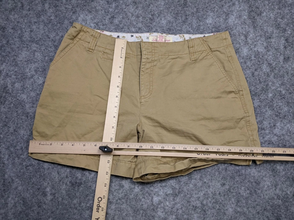 Pantalones cortos para mujer Steve & Barry's talla 10 chinos tostados Foto 2 de 4