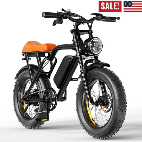 2025 ADULT ELECTRIC BIKE 1500W 33MPH 20'' FAT TIRE OFF-ROAD MOUNTAIN E-BIKE NEW - Picture 2 of 12
