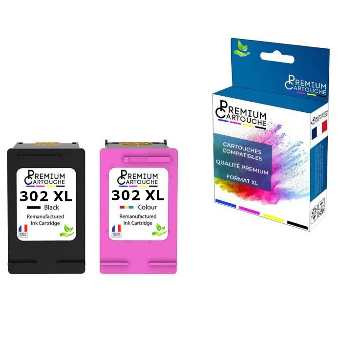 Cartouche HP 302 XL encre anti-bavure lot de 2 pour résoudre les problèmes d'impression claire