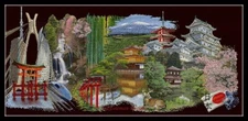 Japan - Counted Cross Stitch Patterns - Color & BW Symbols
