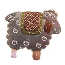 Puffin & Company Needle Nanny/Brooch - Country Sheep