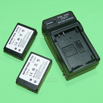 Replacement LP-E12 Battery or Desktop Charger for Canon EOS M2 M10 M100 M50 100D