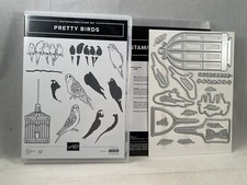 PRETTY BIRDS Stamp Set BIRDHOUSE Dies Stampin Up A23