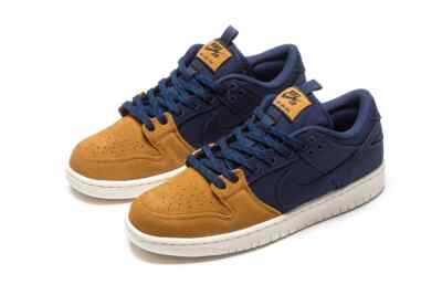Size 9.5 -  Nike Dunk SB Low Navy Desert Ochre 