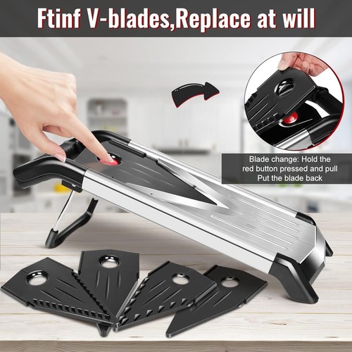Multifunctional Mandolin Cucumber Slicer Food Fruit Chopper Gretar Tool - Picture 6 of 13