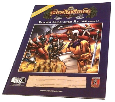 Hackmaster 4e Hackmaster player character record version 2.0 book D&D Kenzer ...