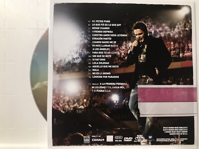 rare DVD sleeve PROMO ONLY Alejandro Sanz Canciones Para Un Paraiso En Vivo