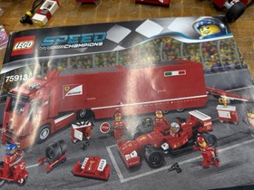 LEGO SPEED CHAMPIONS: F14 T & Scuderia Ferrari Truck 75913 Retired 94% Complete