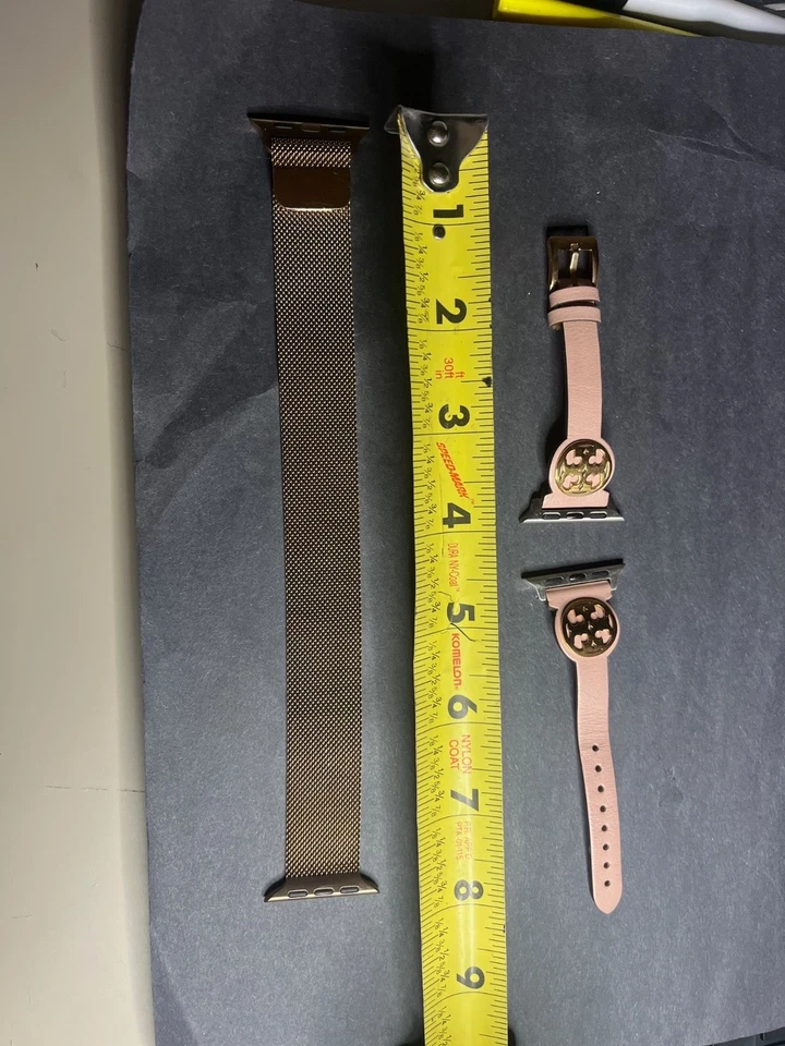Correa para Apple Watch Tory Burch cuero rubor 38 mm/40 mm/41 mm + oro rosa magnético b Foto 4 de 4