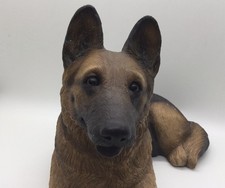 Vintage Dog German Shepherd Dog Sitting Figurine  Sandicast  Sandra Br e 5 lbs