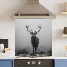 Premium Various Sizes Dark Mist 6mm Glass Toughened Kitchen Splashback