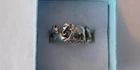 Vintage Sterling Silver Animal Band Ring 925 Elephant Monkey Size 7