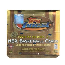 1998/99 TOPPS FINEST SERIES 2 NBA BASKETBALL JUMBO HOBBY BOX 12 PACKS NEW