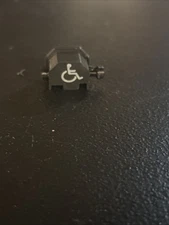 3-D printed fake replica airsoft back plate black white handicap