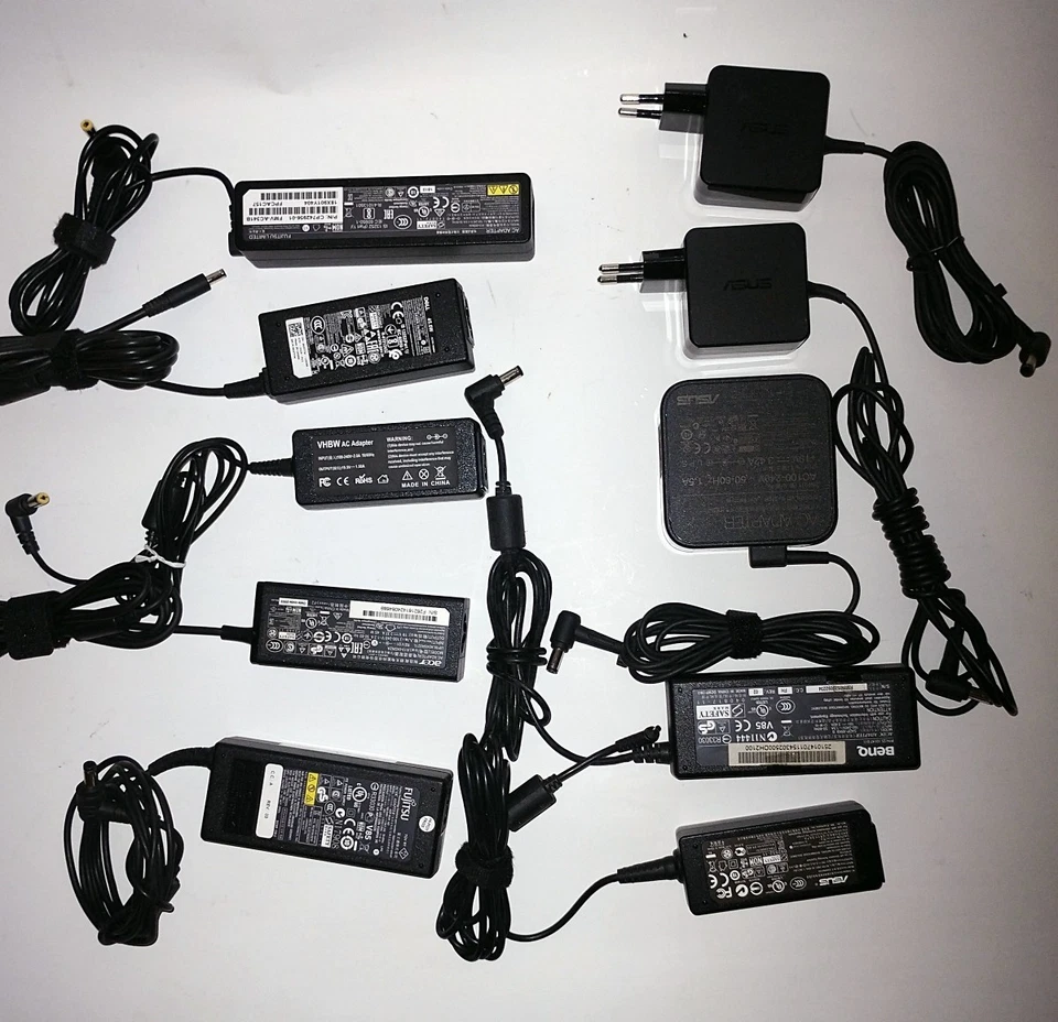 Notebook - Laptop Netzteil Konvolut 20 Stück - Dell, ASUS, HP, Acer, Toshiba +++ - Bild 4 von 4