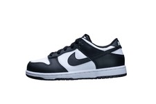 BOYS GRADE SCHOOL NIKE DUNK LOW BIG WHITE/BLACK-WHITE CW1590-100-SIZE 5