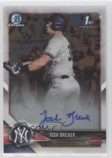 2018 Bowman Draft Chrome Draft Pick Auto Josh Breaux #CDA-JBR Auto y5m