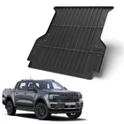 Fit FORD RANGER T9 2023+ BLACK HEAVY DUTY RUBBER PICKUP TRUCK LOAD BED MAT LINER