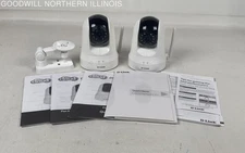 D-Link Pan & Tilt Wi-Fi Cameras Set w/ User Manuals - Untested