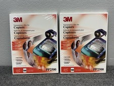 LOT of 2 3M PP2500 Transparency Film for Plain Copiers 200 Sheets NEW Sealed