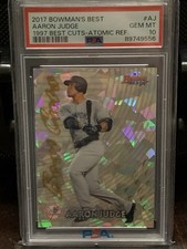 2017 Bowmans Best 1997 ATOMIC REFRACTOR Aaron Judge RC Rookie PSA 10 Gem LOW POP