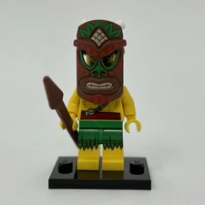Lego Island Warrior Minifigure Collectible Series 11 CMF Complete w/ Spear