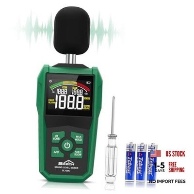  Decibel Meter, Digital Sound Level Meter with LCD Color Screen,Portable SPL 