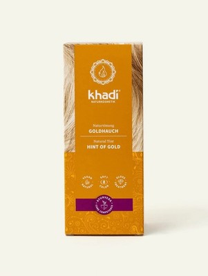 Khadi Goldhauch Pflanzenhaarfarbe, Haarfarbe für Goldschimmer