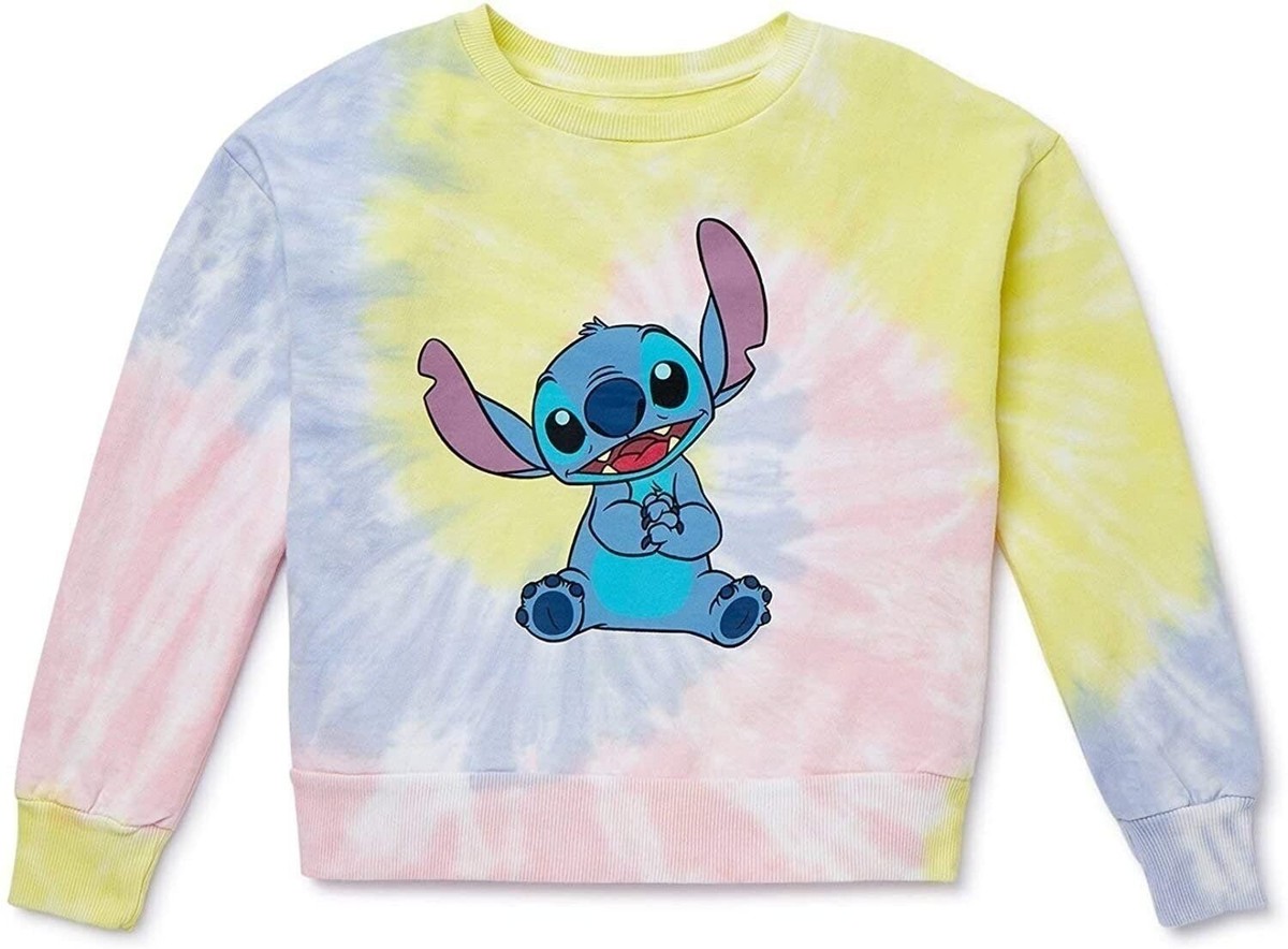 Lilo & Stitch Girls Sweatshirt -Jumbo Print and Embroidery