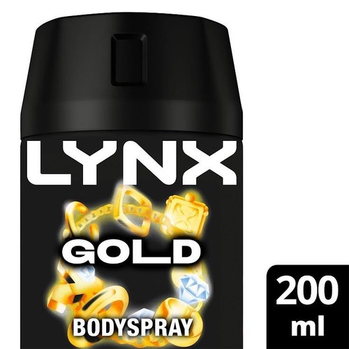 Lynx XL 48-H High Definition Fragrance Gold Body Spray Deodorant 12 Pk, 200ml - Picture 4 of 8