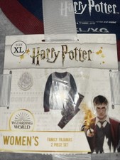 Harry Potter Womens Gray Mischief Managed Joggers Pajamas Sleep Set