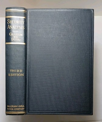 Security Analysis: Principles and Technique by Graham & Dodd 3rd Edition 1951