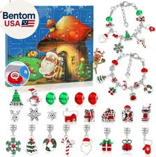 Christmas Advent Calendar Bracelets 2025 for Girls 24 Days Xmas Countdown Calend