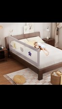 omzer Bed Rail for Toddlers - Baby Bed Guard Rail W/double Child Lock